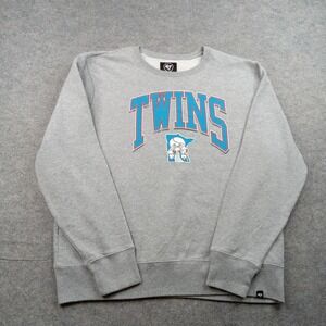 Minnesota Twins Sweatshirt Mens XL Gray MLB Baseball '47 Crewneck Pullover